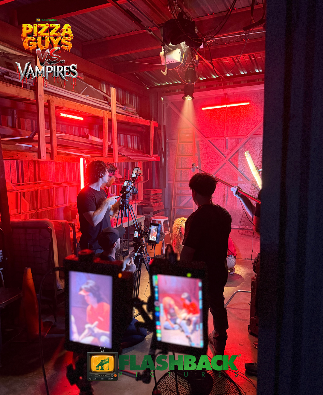 Pizza Guys vs Vampires Behind the Scenes